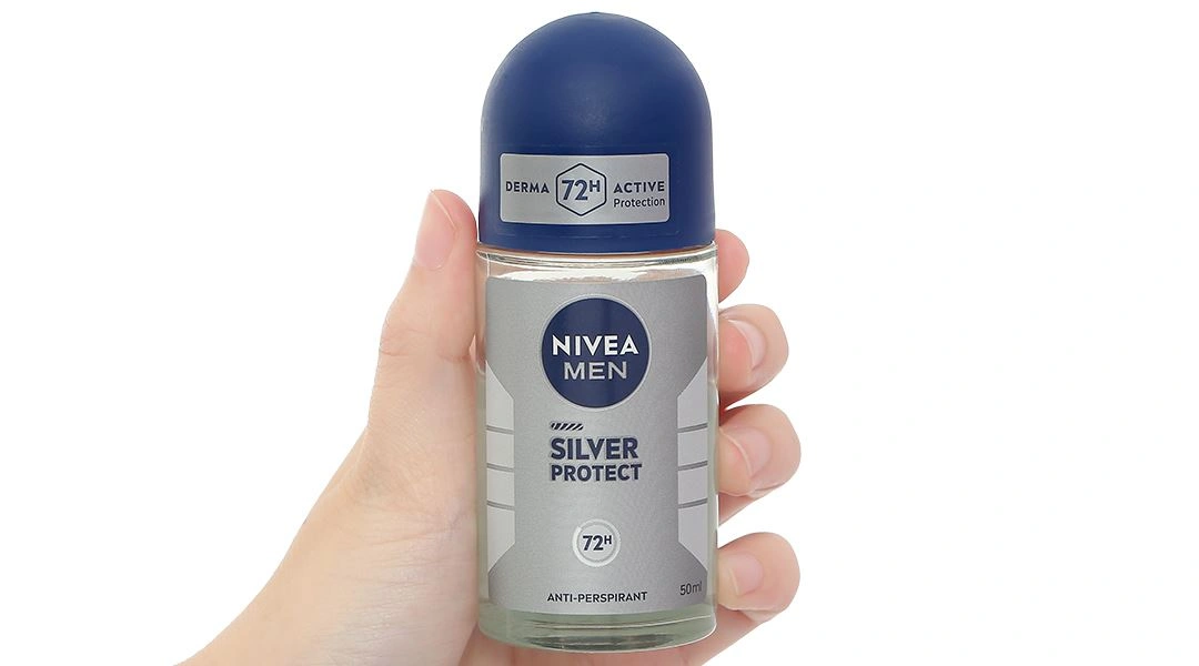 Lăn khử mùi Nivea Men Silver Protect ngăn vi khuẩn gây mùi chai 50ml - 6